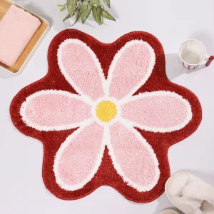 Flower Bath Rug Footmat Bath Mats Absorbent Mat Floor Super Absorbent Mat Customized