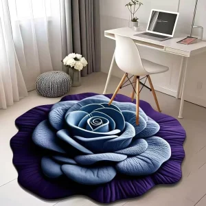 Flower Diatomite Quick Dry Antislip Waterproof Non Slip Absorbent Rubber Bathroom Machine Washable Bath Mat