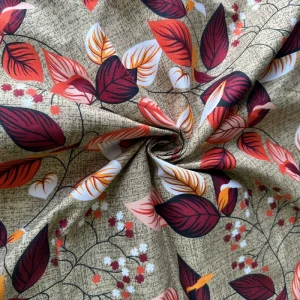 Flower Print Woven Twill 100% Polyester Microfiber Brushed Bedsheet Fabric OEKO TEX Certified Lightweight for Girls