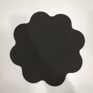 Flower Shape Custom Felt TPR PE Coated Cushioned Anti Slip Nonwoven Waterproof Solid Pattern Floor Mat OEM Custom Size Carpet