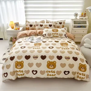 Fluffy Bedding Set Collections Cotton Luxury Bedding Sets Bed Sheet