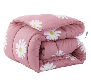 Fluffy Comforter for Fall Winter Thickened Quilt Student Dormitory Hotel Bedding King Size Soft Cotton Polyester Filling