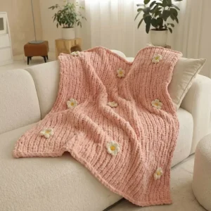 Fluffy Soft Polyester Microfiber Blanket Warm Winter Throw Blanket for Bedroom Daily Use MF