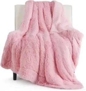 Fluffy Yellow Throw Blanket Soft Fleece Cozy Fuzzy Sherpa Plush Warm Minky Thick Faux Fur Throws for Couch Bed