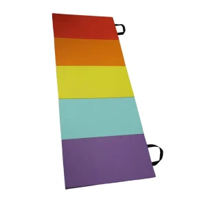 Foldable PVC Kids Gymnastics Exercise Mat Extra Thick High Density Tear Resistant Eco Friendly Non Slip for Tumbling Gymnastics