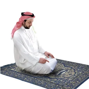 Foldable Prayer Mat Muslim Travel Portable Memory Foam Islamic Prayer Rug Janamaz for Mosque and Home Use
