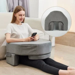 Foldable Reading Pillow for Lap Desk Pillow with Pockets Soft Foam Reading & Bed Rest Pillows for Gaming Working