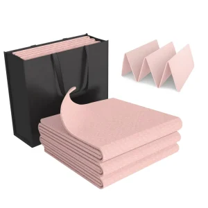 Foldable TPE Yoga Pilates Mat 6 8mm Thick Waterproof Non Slip Strong Grip Exercise Fitness Custom Size
