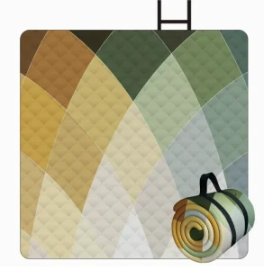 Foldable Waterproof Square Picnic Mat Thickened Outdoor Camping Beach Blanket with Portable Carry Strap for Park & Travel