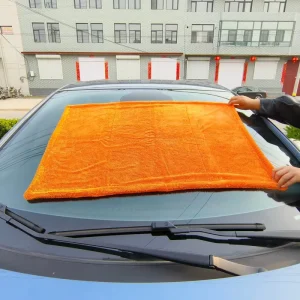 Folding Edge Double layer 50x80cm 70x90cm Twisted loop Microfiber Car Drying Towel
