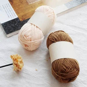 For 4 ply Combed Cotton Blended Dyed Milk Cotton Yarn DIY Knitting hand crocheted Doll Blanket Pillow Medium fine