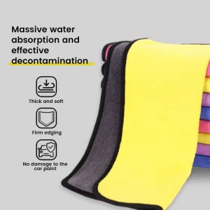 For Car Care and Household Use 30cm Coral Fleece Quick Dry Hand Towel Super Gentle Ultra Absorbent