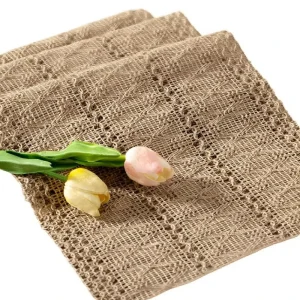 For Cross Border Hemp Customizable Table Runner Bohemian Style American Elegant Rustic Solid Pattern Holiday Party