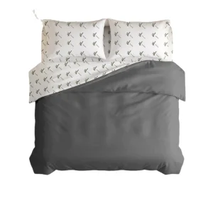 For Soft Breathable Polyester Brushed Duvet Cover Solid Color Single Three Piece Set Modern Minimalist Style Customizable