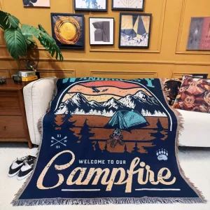 Foreign Trade Cross Border Raschel Sofa Throw Blanket Polyester Cotton Four Seasons European American Style Tent Decoration
