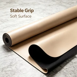Formfit Home Commercial Dual Use Yoga Mat High Grip Rubber PU Eco Friendly Waterproof 5mm Thick Sweat Absorbent Exercise Mat