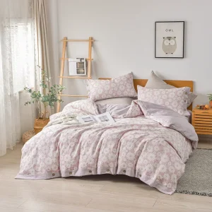 Four Piece Bedding Set Comfort Bedding Sheet Daisy Pillow Quilt Cover Nature Design Soft Warm Life