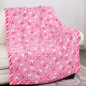Four Seasons Custom Design 100% Polyester Soft Comfortable Luxury Knitted Throw Blanket for Home Decoration
