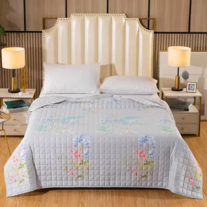 Four Seasons Custom Quilting 100% Polyester Plant Pattern Warm Winter Non-Toxic Wearable Duvet Comforter Sets