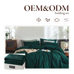 Four piece Set 100% Polyester Simple Wrinkle Resistant Eco Friendly Bedding Set