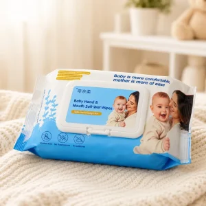 Fragrance Free Baby Wipes Soft Hand Mouth Body Cleaning Wet Tissues Biodegradable Baby Wipes