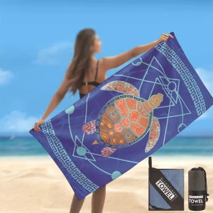 Free Design Custom Beach Towel With Logo Custom Print Fast Shipping Summer Large Beach Towel Microfiber