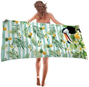 Free Design Custom Beachtowel Beach Towel With Logo Custom Print Fast Shipping Summer Large Beach Towel Microfiber