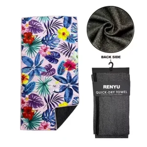 Free Design Custom Quick Dry Beach Towel Turkish and Tropical Style with Logo Print Ant Cloth Beach Towel