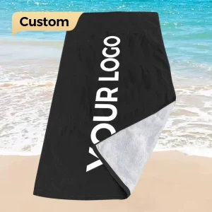 Free Design Custom Towel With Logo Print Fast Shipping Summer Large Microfiber Beach Towel