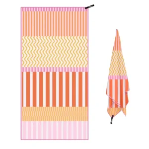 Free Design Luxury Beach Towel Custom Sublimation Stripe Beach Towel With Logo