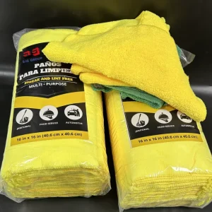 Free Sample 36 Pack Cleaning Rag Commercial Cleaning Cloth Microfiber 40×40 300gsm 400gsmTowel Car Washing Towel