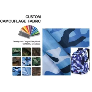 Free Sample 600 Denier Polyester Fabric 600D PVC Camouflage Waterproof Oxford Fabric for Tent Luggage Bag