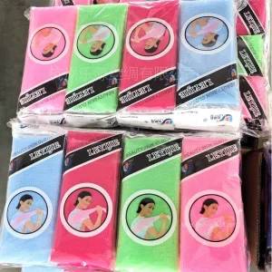 Free Sample Available Exfoliating Shower Towel Back Scrubber Cloth Nylon Washing Towels Best Washcloth for Body
