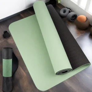 Free Sample Custom Printed Eco friendly TPE Yoga Mat Set 183cm Lightweight Multi Thick Non Slip Travel Friendly with Logo