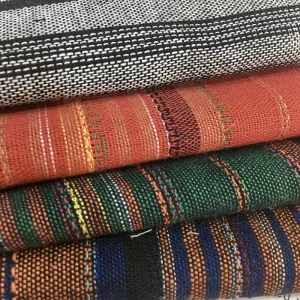 Free Sample Factory 120-200gsm Woven Casual Shirt Textured Yarn Dyed Cotton Linen Fabric Stocklot
