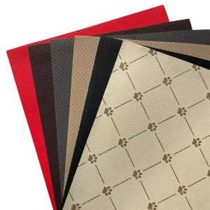 Free Sample PVC Leather Place Mats Dining Table Double Sided Pattern Placemats Anti Slip Synthetic Leather Mat Usage