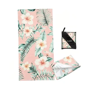 Free Sample Small MOQ OEM Custom Polyester Cotton Microfiber Bath Towels Customize Beach Towel