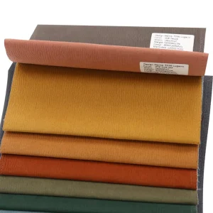 Free Sample Stain Resistance Technical Cloth Suede Fabric PU Synthetic Leather for Sofa Furniture Home Textile