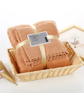 Free Samples Coral Fleece Bath Sheets Set of 3 Quick Dry Microfiber Towel for Bathroom Gift Set
