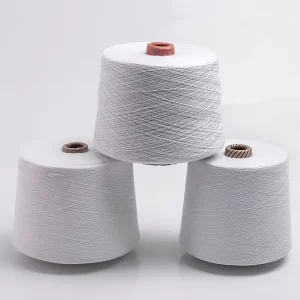 Free samples available. GRS Certified Staple Fiber 21s POY Yarn 100% Polyester Eco Friendly Recyclable Anti Bacteria Yarn Color Customizable Without Difference for Knitwear OEM Low