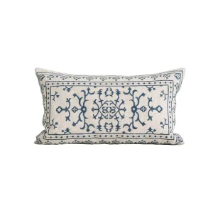 French Designer Decorative Embroidered Lumbar Pillow Cushion Cover Modern Floral Throw Pillow Case Living Room Home Decor