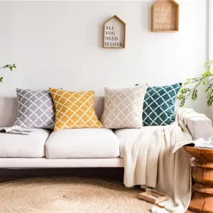 French High End Sofa Throw Pillow Luxurious Embroidery Throw Pillow Vintage Style Home Decorative Cushion Covers
