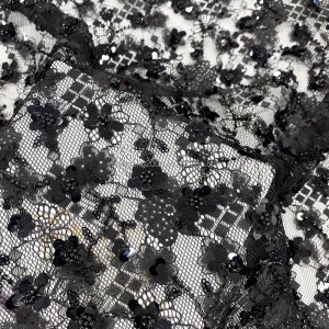 French Lace Fabric for Bridal Wear 100% Polyester Fashionable Embroidery Lace Lightweight