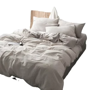 French Linen Bed Set Stone Washed Vintage Look Cozy Customized 100 French Linen Bed Sheet