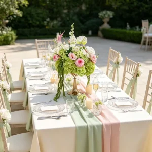 Fresh Style Green Hydrangea silk Flower ball Centerpiece Calla Lily Table Flower for Bridal Shower Event Ornament
