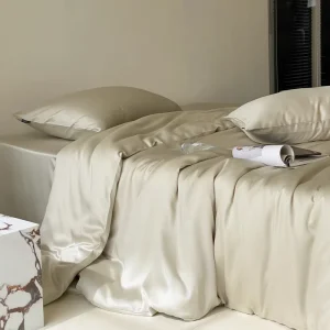 Fresh and Simple Customizable Lyocell Fiber Pine Factory Bedding Set Made of Natural Fibers High-end Summer Quilt Four-piece Set