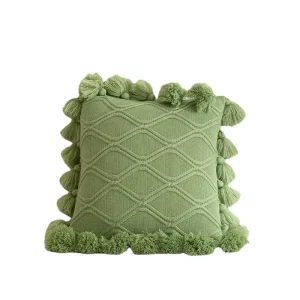 Fringed Decorative Throw Pillows Soft Cute Throw Pillow Cases Sofa Pillows for Home Decor