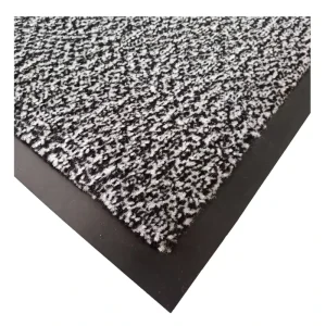 Front Door Mat Black 40x60cm Waterproof and Washable Outside Door Mats