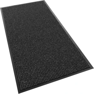 Front Door Mat Heavy Duty Indoor Outdoor Doormat Non-Slip Entryway PVC Backing Low Profile Door Mats Dustproof Floor Mat
