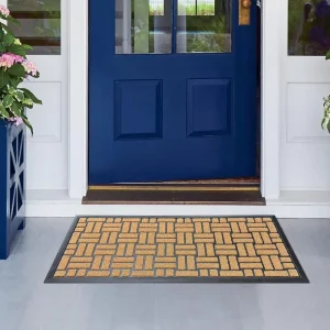Front Entrance Floor Mat Waterproof Super Absorbent Dirt Trapper for Home Hotel Entryway Outside Patio or Porch